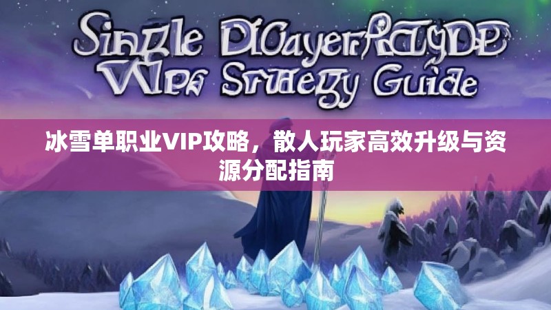 冰雪单职业VIP攻略，散人玩家高效升级与资源分配指南