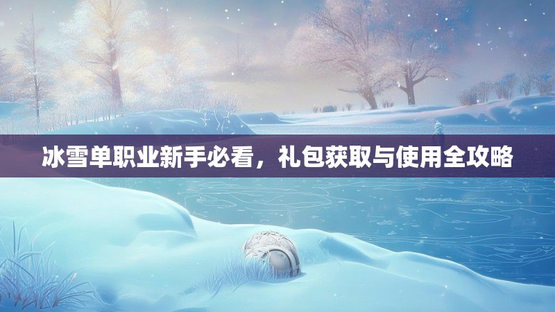 冰雪单职业新手必看，礼包获取与使用全攻略