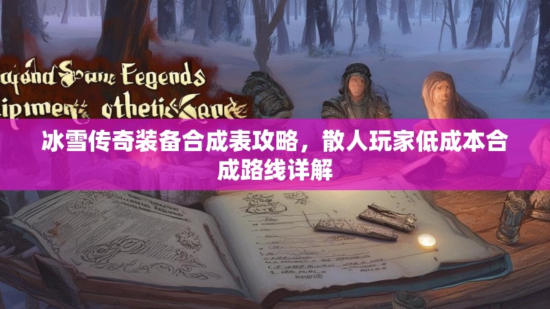 冰雪传奇装备合成表攻略，散人玩家低成本合成路线详解