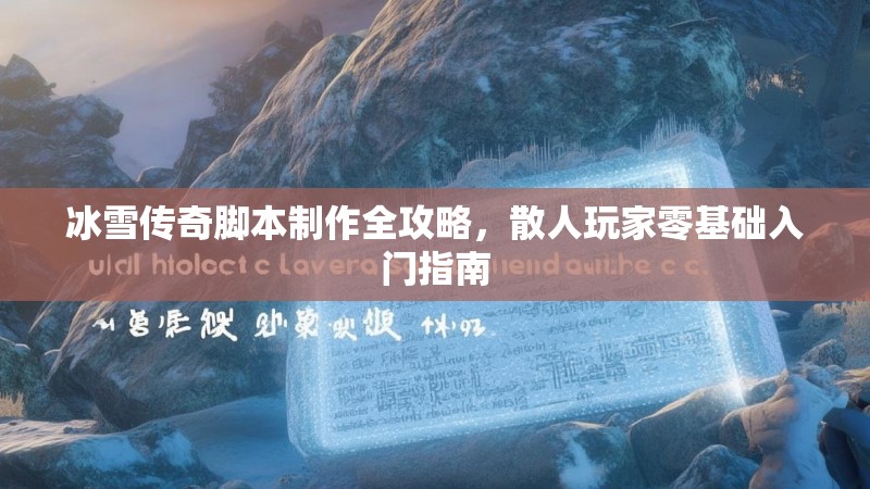 冰雪传奇脚本制作全攻略，散人玩家零基础入门指南