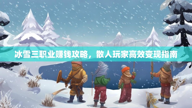 冰雪三职业赚钱攻略，散人玩家高效变现指南