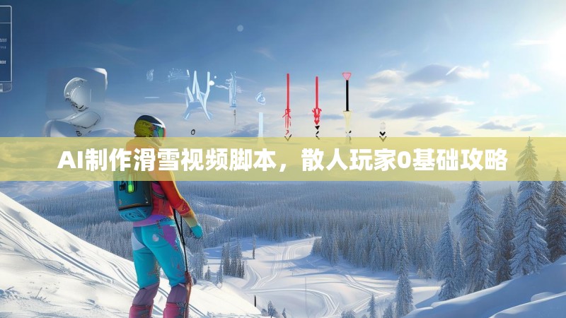 AI制作滑雪视频脚本，散人玩家0基础攻略